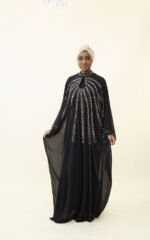Butterfly Chiffon Abaya - Image 11