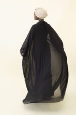 Butterfly Chiffon Abaya - Image 10