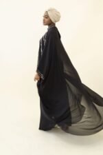 Butterfly Chiffon Abaya - Image 9