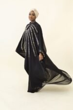 Butterfly Chiffon Abaya - Image 8