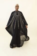 Butterfly Chiffon Abaya - Image 7