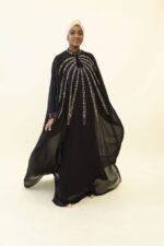Butterfly Chiffon Abaya - Image 5