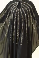 Butterfly Chiffon Abaya - Image 3