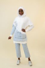 Denim Pocket Hoodie