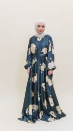 Peony Satin Dress - Image 2