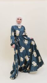 Peony Satin Dress - Image 4