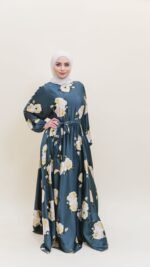 Peony Satin Dress - Image 14
