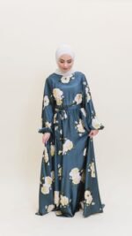 Peony Satin Dress - Image 18