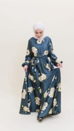 Peony Satin Dress