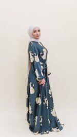 Peony Satin Dress - Image 19