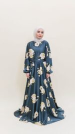 Peony Satin Dress - Image 23