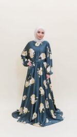 Peony Satin Dress - Image 24