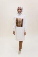 Bronze Metallic Hoodie - Image 2