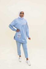 Blossom Metallic Track Suit