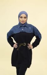 Oversize Denim Long Tunic - Image 8