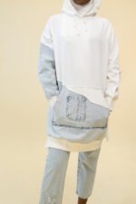 Denim Pocket Hoodie - Image 2
