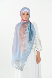 Marble Chiffon -Frozen Petal