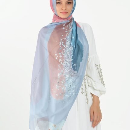 Marble Chiffon -Frozen Petal