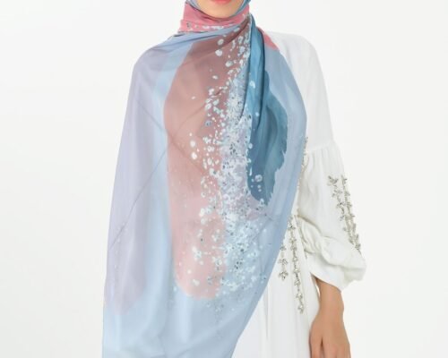 Marble Chiffon -Frozen Petal