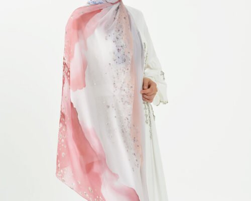Marble Chiffon - Pastel Rose