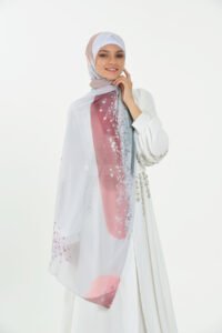 Marble Chiffon - Pink Dew