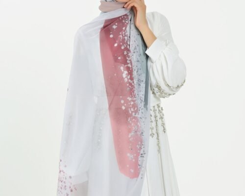 Marble Chiffon - Pink Dew