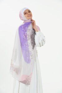 Marble Chiffon - Violet Shimmer