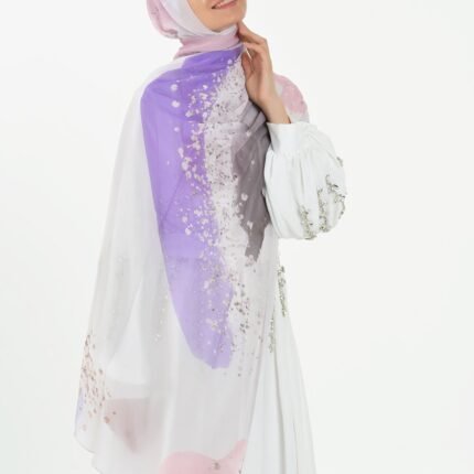 Marble Chiffon - Violet Shimmer