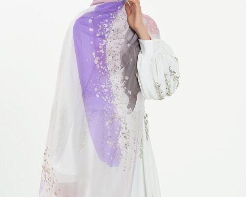 Marble Chiffon - Violet Shimmer