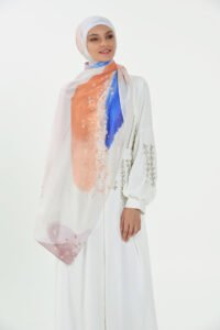 Marble Chiffon - Coral Bloom