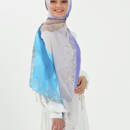 Marble Chiffon - Frosted Iris