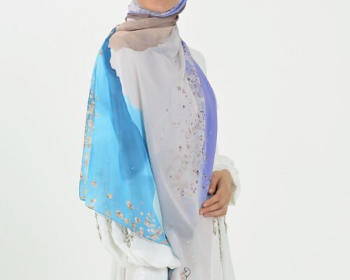 Marble Chiffon - Frosted Iris