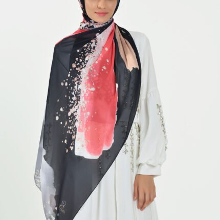 Marble Chiffon - Pomegranate Shadow