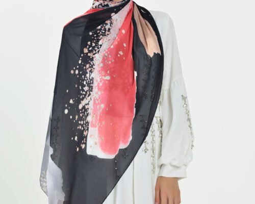 Marble Chiffon - Pomegranate Shadow