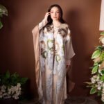 Floral Embroidered Open Abaya