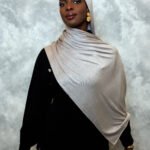 Stone Glow Premium Jersey Hijab – Light Beige