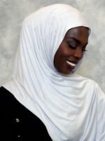 Pure Essence Premium Jersey Hijab – White - Image 3
