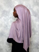 Dusty Mauve Premium Jersey Hijab – Soft Lilac - Image 2