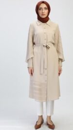 Wide Sleeve Buttoned Down Tunic - Image 4