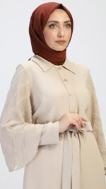 Wide Sleeve Buttoned Down Tunic - Image 2