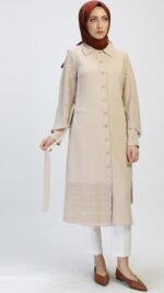 Wide Sleeve Buttoned Down Tunic - Image 7