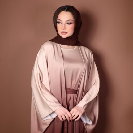 Ombre Silk Satin Two-Piece Set