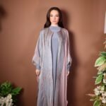 Luxury 3D Silk Thread Embroidered Abaya