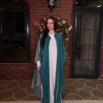 Elegant Embroidered Open Abaya