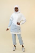 Denim Pocket Hoodie