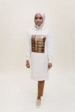 Bronze Metallic Hoodie - Image 2