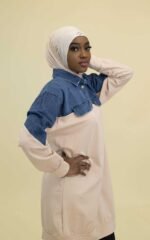 Oversize Denim Long Tunic - Image 3