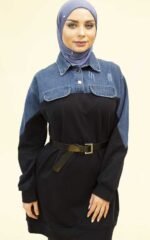 Oversize Denim Long Tunic - Image 4