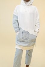 Denim Pocket Hoodie - Image 2