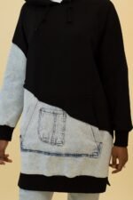 Denim Pocket Hoodie - Image 4